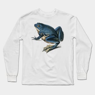 Blue Frog Hand drawn Long Sleeve T-Shirt